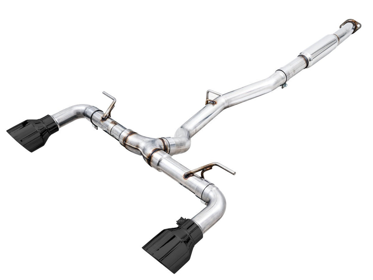 AWE Track Edition Exhaust (Diamond Black Tips) - 2013-2016 Scion FR-S / 2013-2024 Subaru BRZ / 2017-2020 Toyota 86 / 2022-2024 GR86