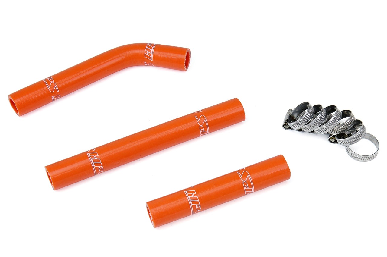 HPS Orange Reinforced Silicone Radiator Hose Kit KTM 07-10 125SX 144SX 150SX