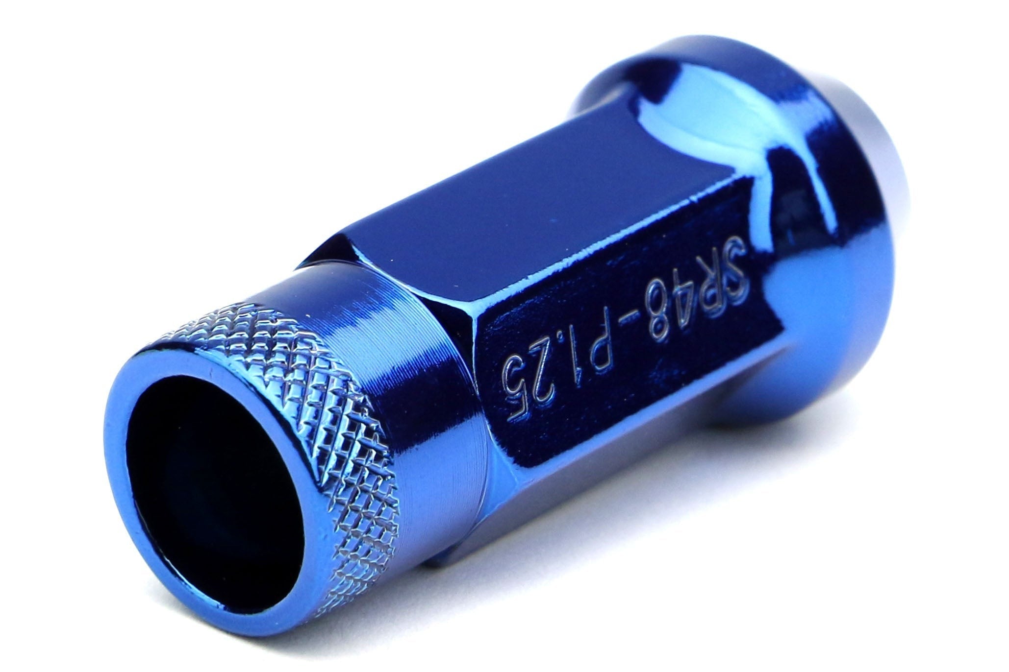 Muteki SR48 Chrome Blue Open Ended Lug Nuts 12X1.25 - Universal