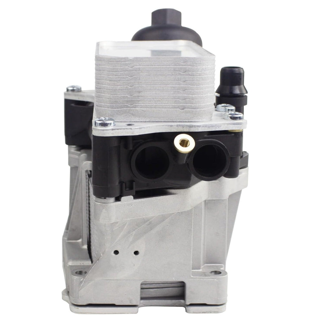 BMW F15 X5 xDrive35d Engine Oil Filter Housing W/Cooler By RhineWerks W/OEM Filter 11428507697 (Aluminum Upgrade)