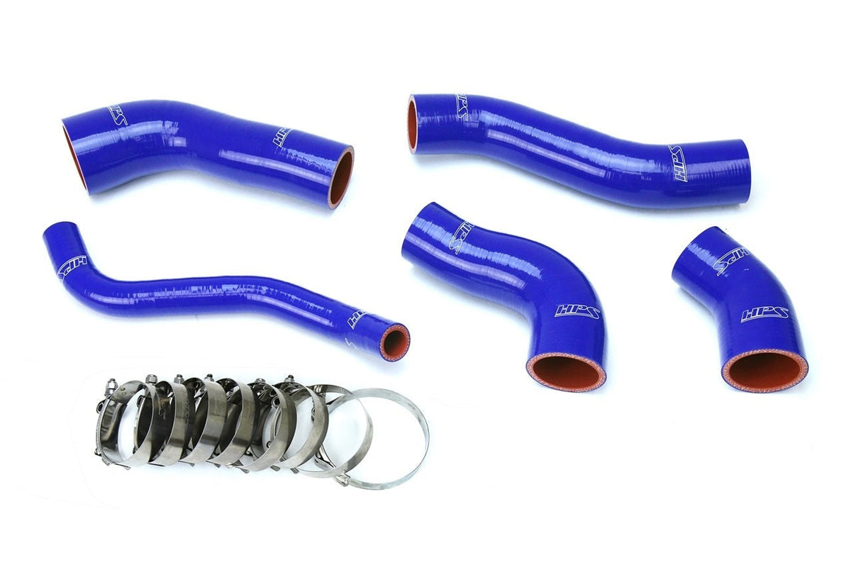 HPS Blue Reinforced Silicone Intercooler Hose Kit Hyundai 13-17 Veloster 1.6L Turbo