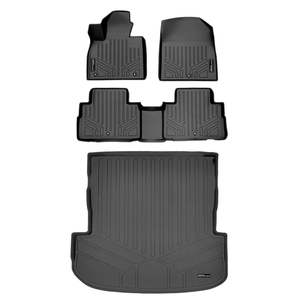 SMARTLINER Custom Fit Floor Liners For 2020-2025 Hyundai Palisade with 2nd Row Bench Seat