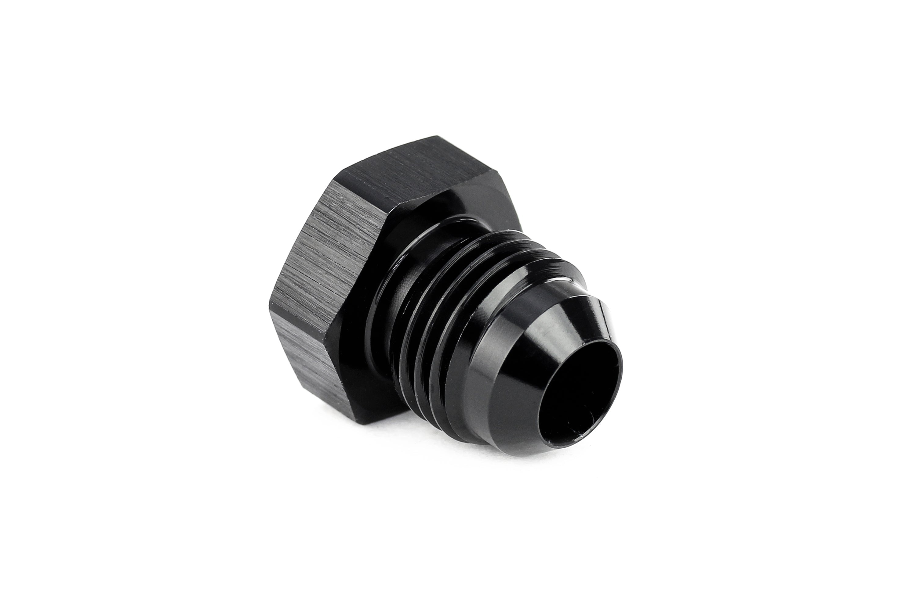 HPS Performance AN Fittings Plug, Aluminum, Black
