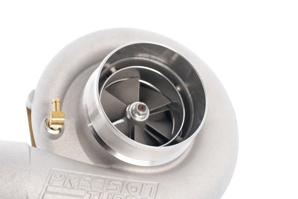 Precision Turbo & Engine CAST PT7675 JB HP CC W/ T4 DIVIDED INLET/V-BAND DISCHARGE 1.52 A/R