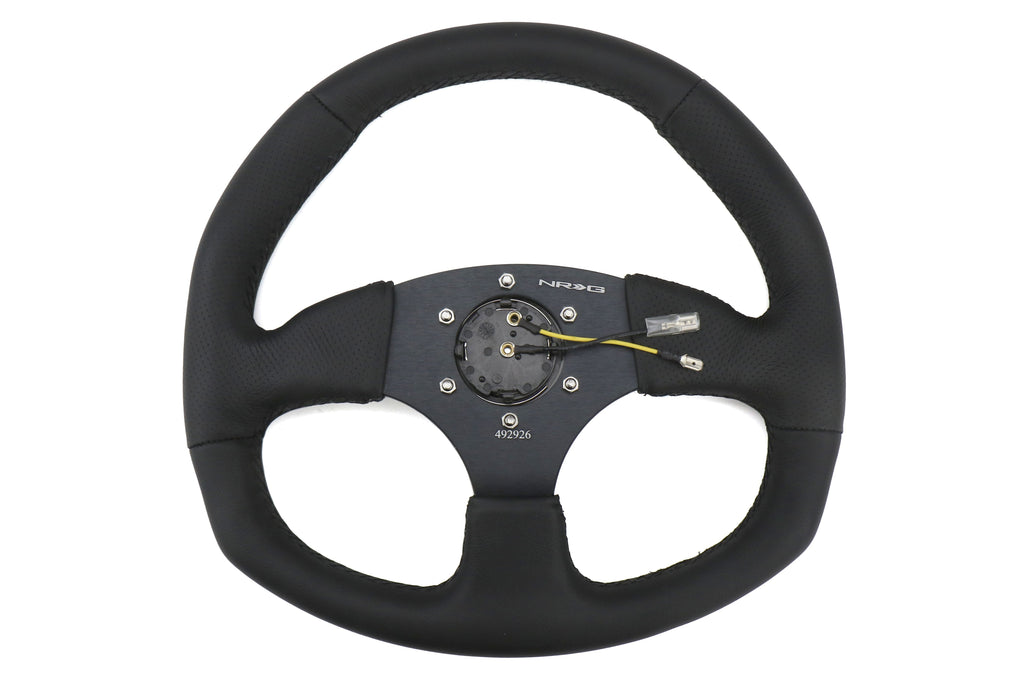 NRG 320mm Sport Leather Steering Wheel Oval - Universal