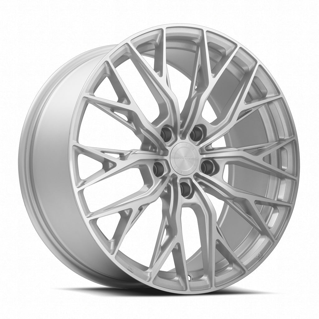 MRR GF5 21" 5x112 Silver Machined Face