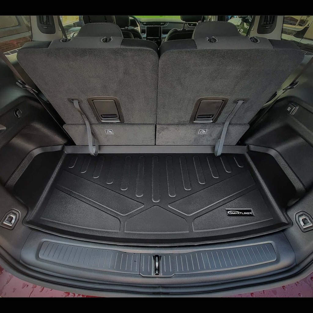 SMARTLINER Floor Liners for 2021-2026 Jeep Grand Cherokee L (2nd Row Bucket) with in between Coverage (No subwoofer)