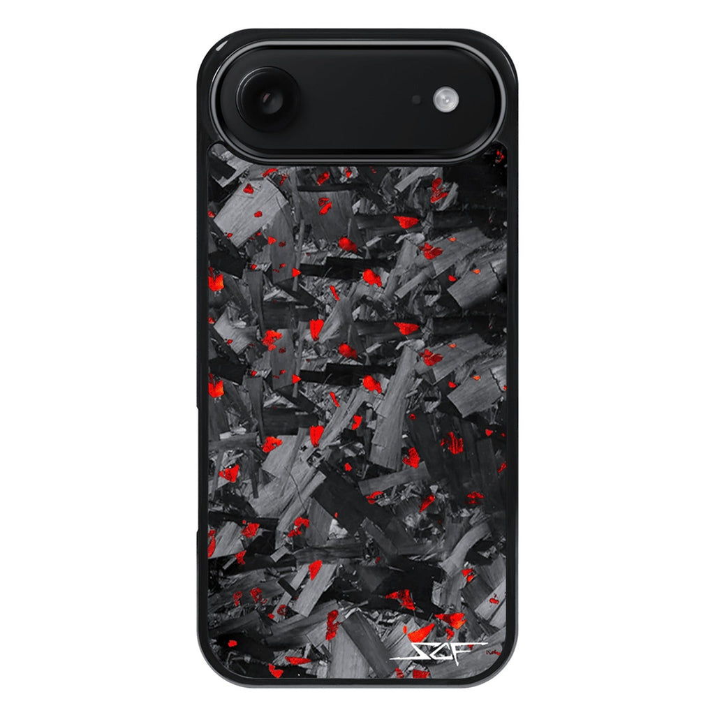 iPhone | Red Flake Forged Chunk Carbon Fiber Case | CLASSIC Series