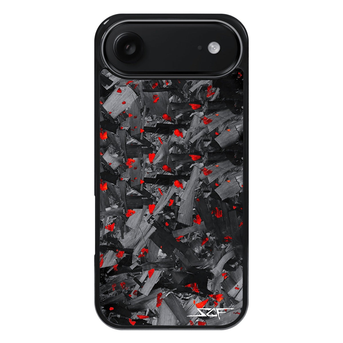 iPhone | Red Flake Forged Chunk Carbon Fiber Case | CLASSIC Series