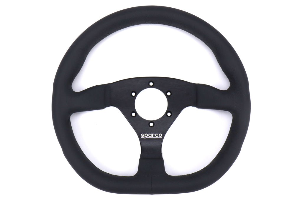 Sparco L360 Black Leather Steering Wheel - Universal