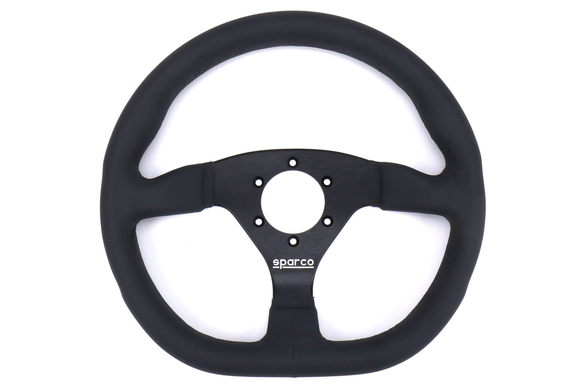 Sparco L360 Black Leather Steering Wheel - Universal
