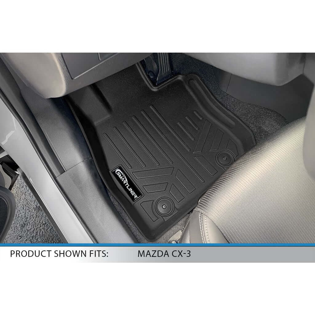 SMARTLINER Custom Fit Floor Liners For 2016-2021 Mazda CX-3 Without Cargo Tray