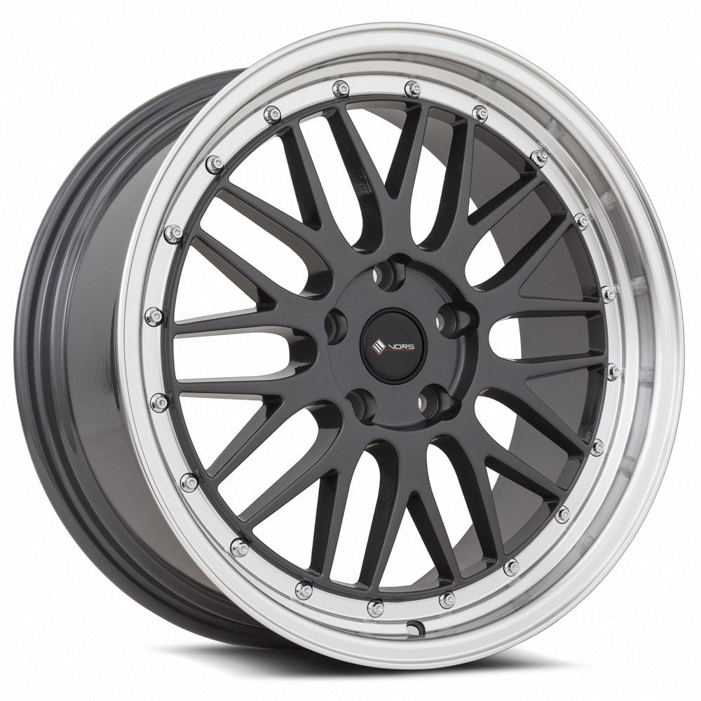VORS VR8 18" 4x108 Hyper Black Machined Lip