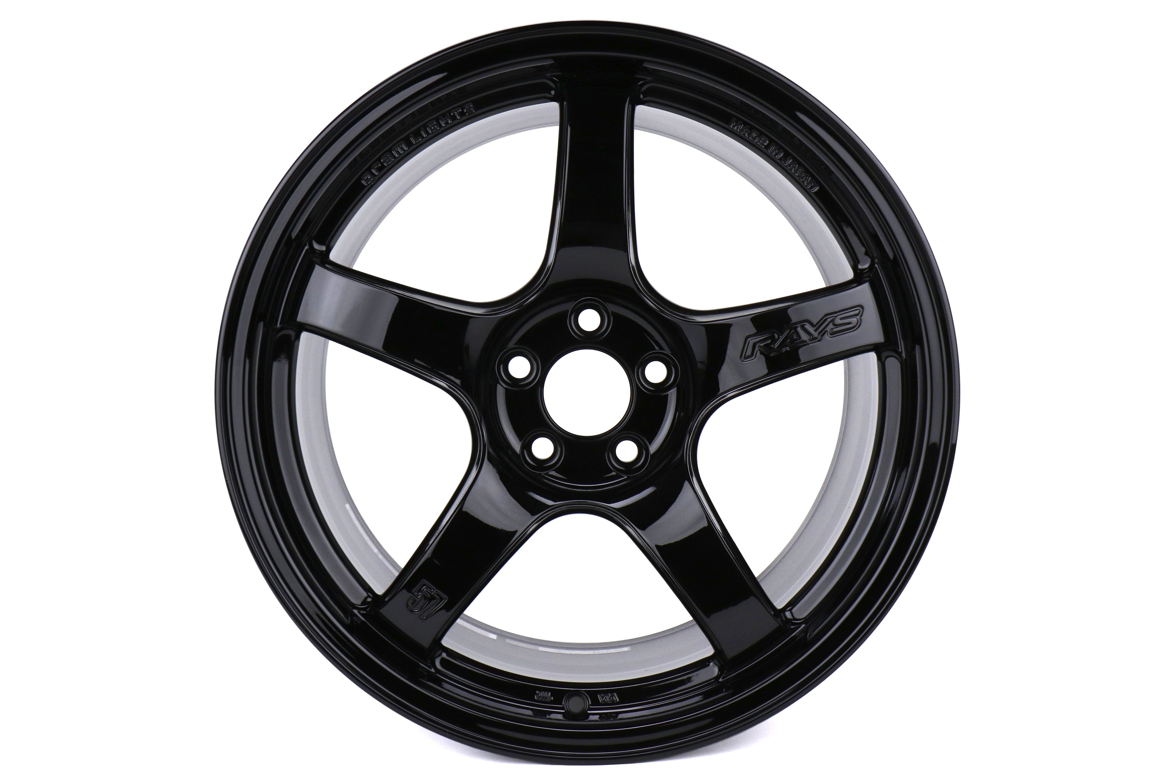 Rays Gram Lights 57CR Glass Black 17x9 +38mm 5x100 (Sold As Pair) - 2013-2024 Subaru BRZ / Scion FR-S / Toyota GR86 / 2014-2018 Subaru Forester
