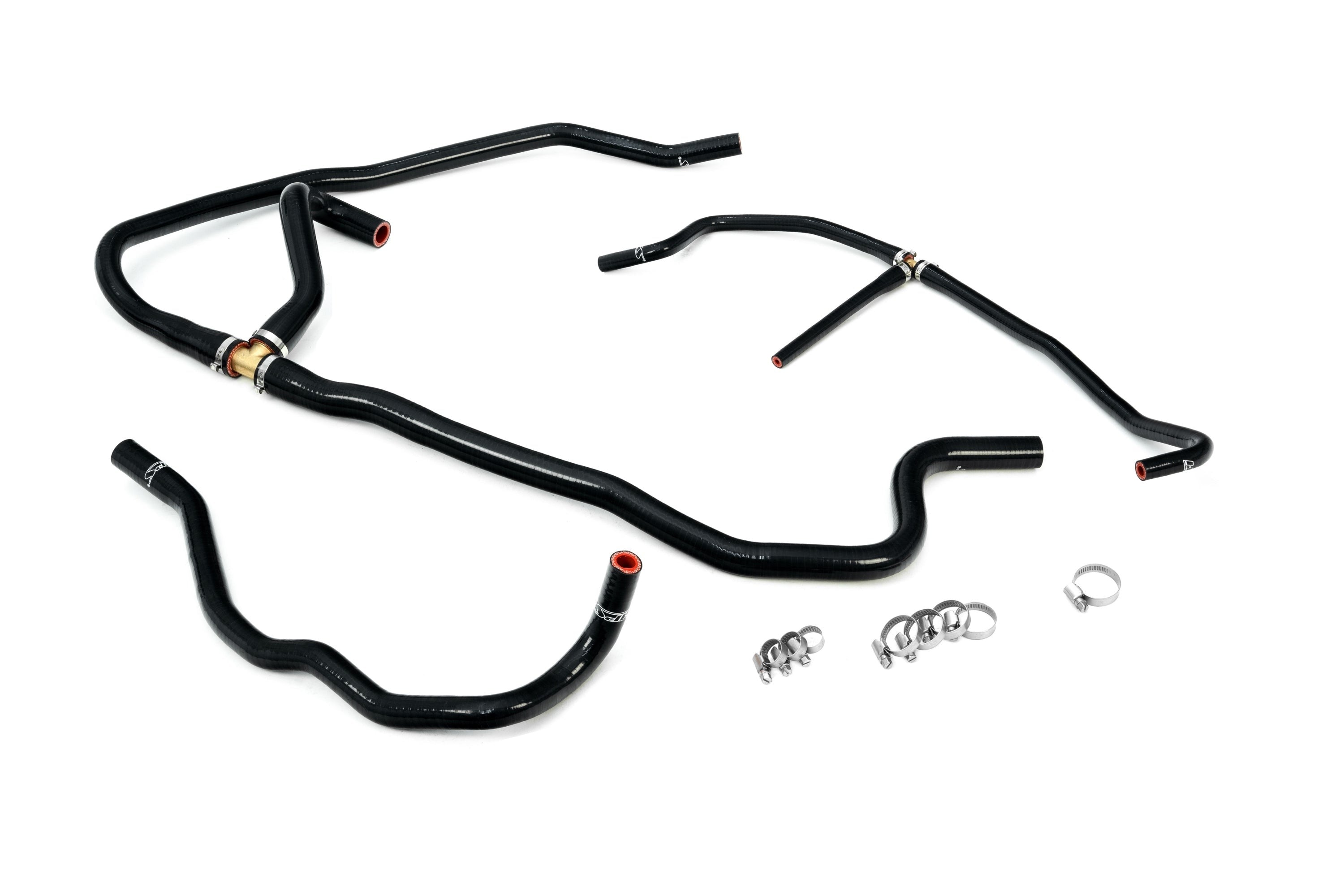 HPS Performance Silicone Heater Coolant Hose Kit 2006-2013 Chevy Corvette Z06 LS7 7.0L V8, Black, 57-1277H-BLK