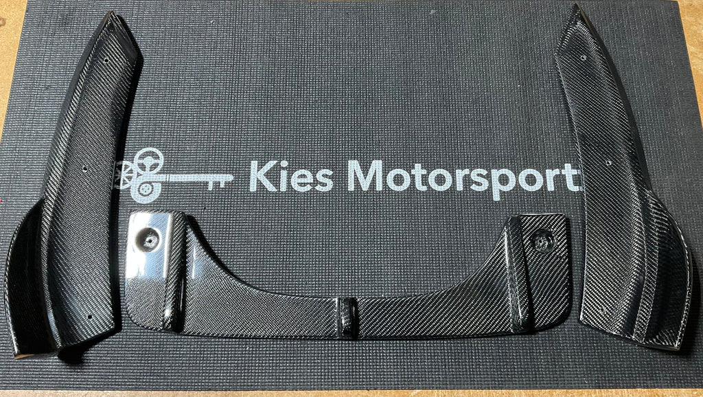 OPEN BOX - 2015-2019 F85 X5M/ F86 X6M Carbon Fiber 3-Piece Rear Bumper Diffuser
