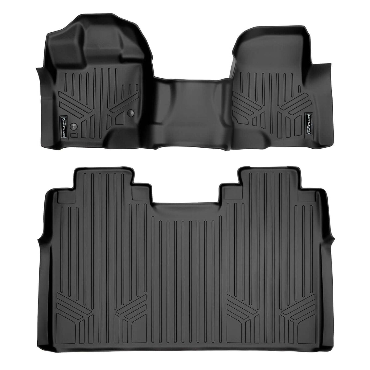 SmartCoverageTM Floor Liners For 2015-2026 Ford F-150 SuperCrew Cab (1st Row Bench) No 2nd Row Underseat Storage (Vinyl)