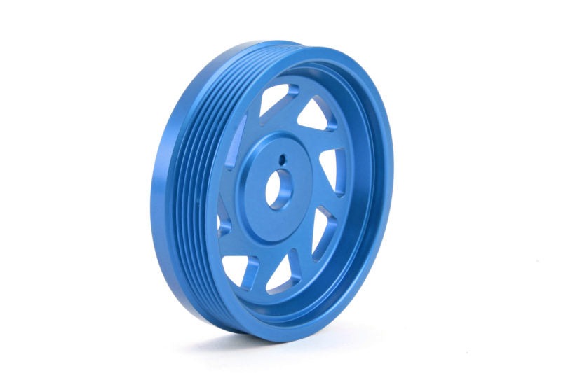PERRIN Lightweight Crank Pulley (Blue) - 2012-2024 Subaru WRX / 2011-2024 Forester / 2019-2024 Ascent / 2013-2024 BRZ / Legacy / Outback / Crosstrek / 2013-2016 Scion FR-S / 2017-2020 Toyota 86 / 2022-2024 GR86