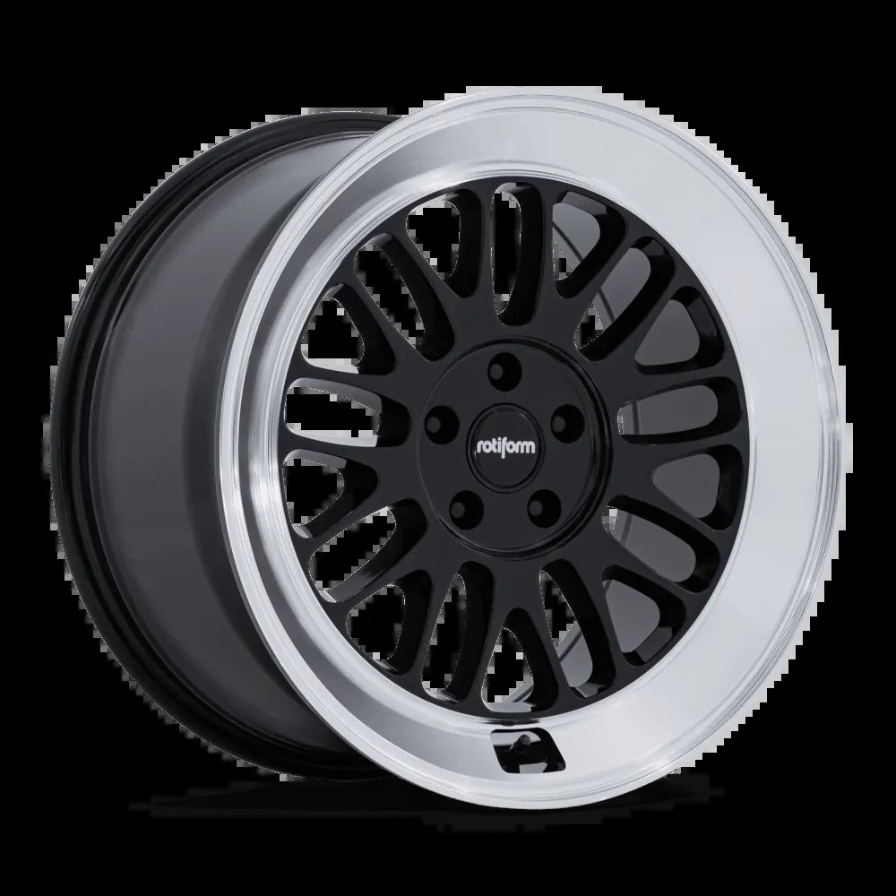 Rotiform SCP 18" 5x112 Gloss Black w/ Diamond Cut Lip