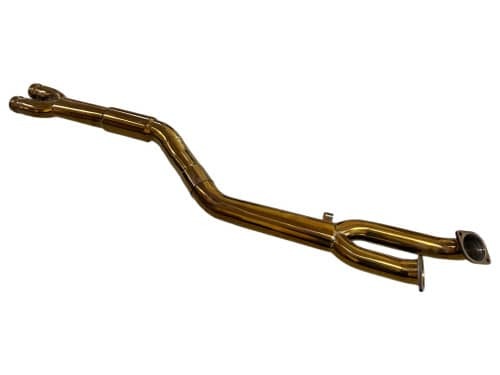 MAD BMW M3 M4 S58 G80 G82 Resonated Single Midpipe Titanium - MAD-097