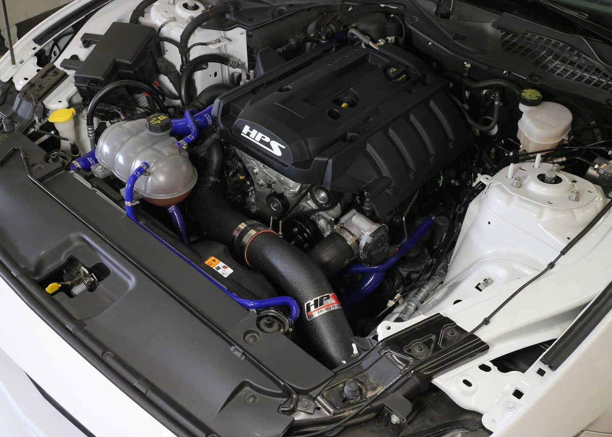 HPS Cold Air Intake Kit 2015-2017 Ford Mustang Ecoboost 2.3L Turbo, Black