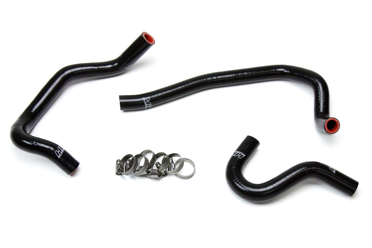 HPS Silicone Heater Coolant Hose Kit 1986-1992 Toyota Supra MK3 Turbo & NA with 7MGE / 7MGTE - Left Hand Drive ONLY, Black, 57-1520-BLK