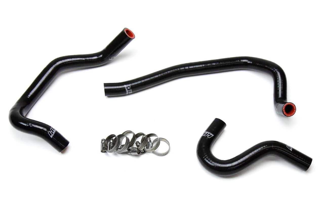 HPS Silicone Heater Coolant Hose Kit 1986-1992 Toyota Supra MK3 Turbo & NA with 7MGE / 7MGTE - Left Hand Drive ONLY, Black, 57-1520-BLK