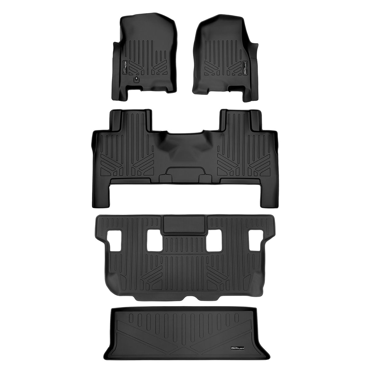 Smart TrimTM Floor Liners For 2007 - 2017 Ford Expedition/Lincoln Navigator ((2nd Row Bench) or Console)