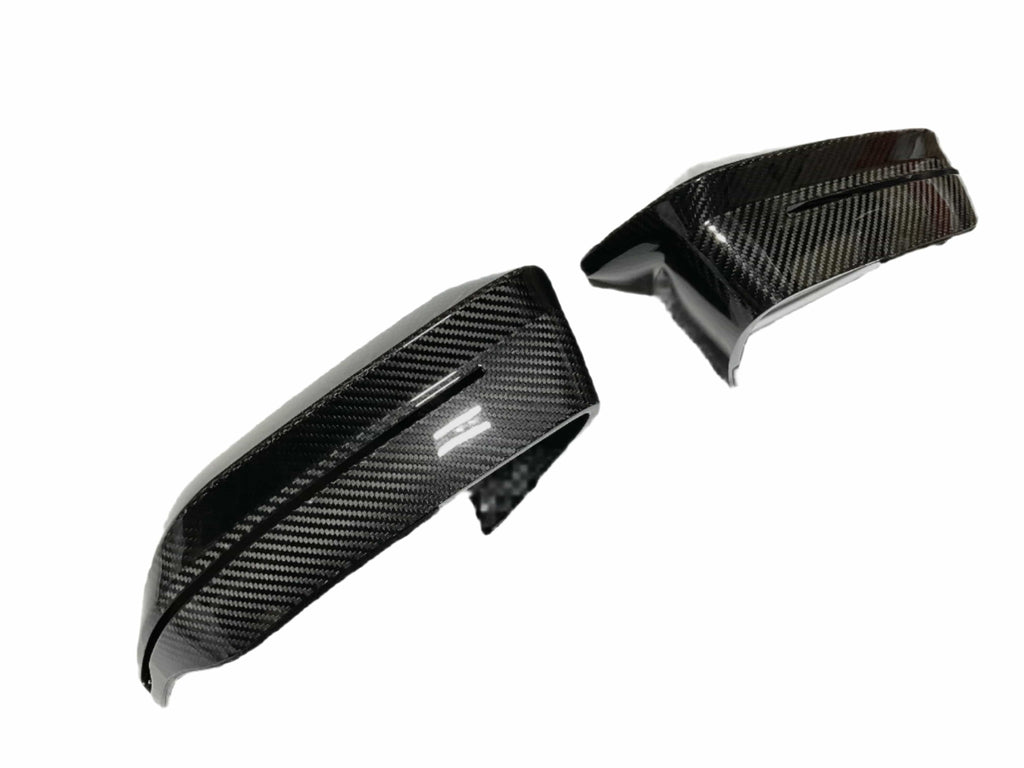 Kies Carbon Fiber M-Style Mirror Caps for BMW G90 M5