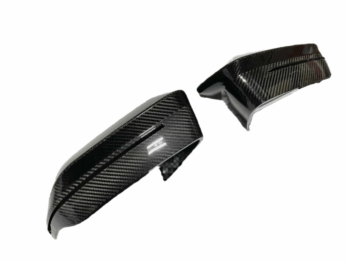 Kies Carbon Fiber M-Style Mirror Caps for BMW G90 M5