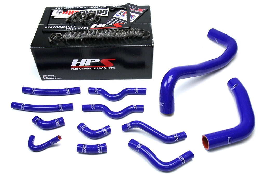 HPS Blue Reinforced Silicone Radiator + Heater Hose Kit Coolant Lexus 98-07 LX470 4.7L V8