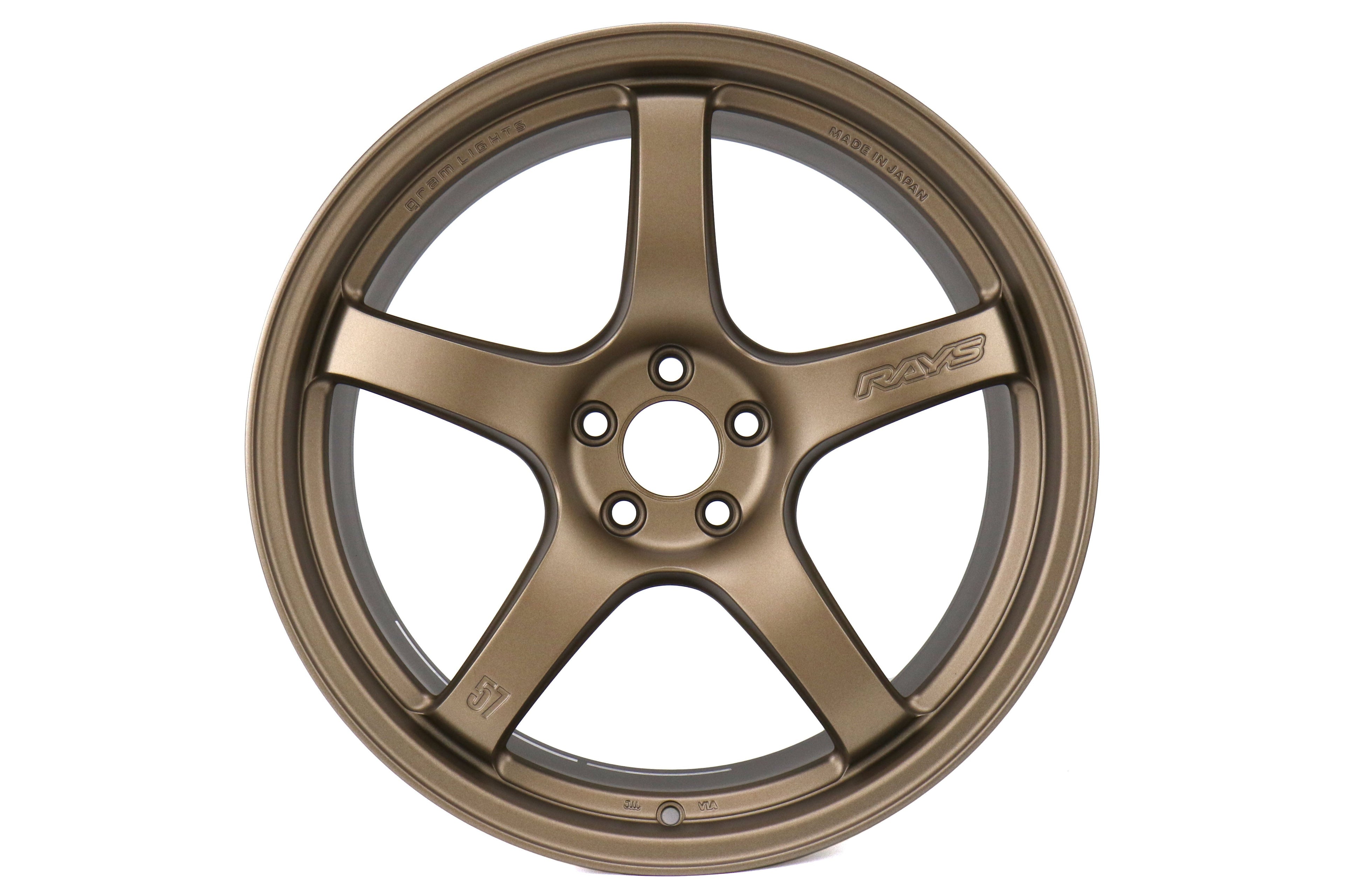 Rays Gram Lights 57CR Bronze 18x9.5 +38 5x100 (Single Wheel) - 2013-2023 Subaru BRZ / Scion FR-S / Toyota GR86 / 2014-2018 Subaru Forester