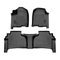 SMARTLINER Floor Liners for 2020-2026 Chevy Silverado 2500 HD | 3500 HD (Double Cab|Carpet|(1st Row Bucket)|[2nd Row Storage]