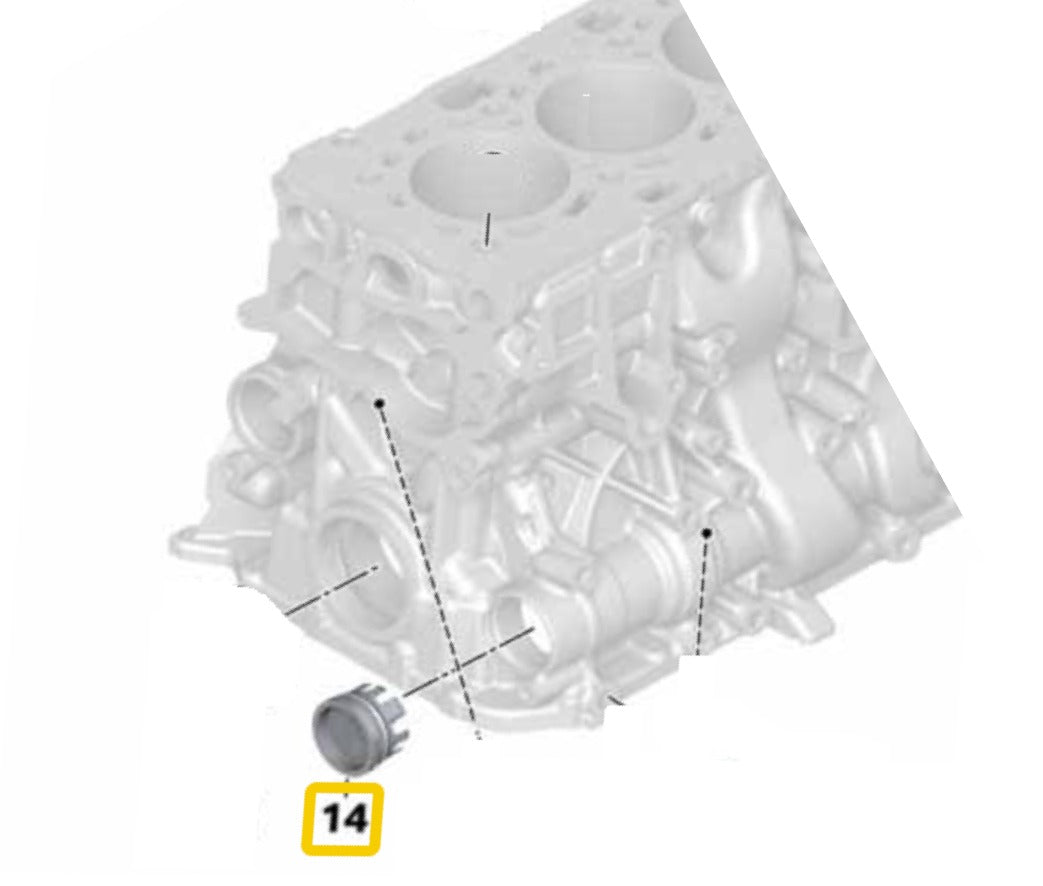 BMW Engine Balance End Cover W/ Seal OEM 11117797932