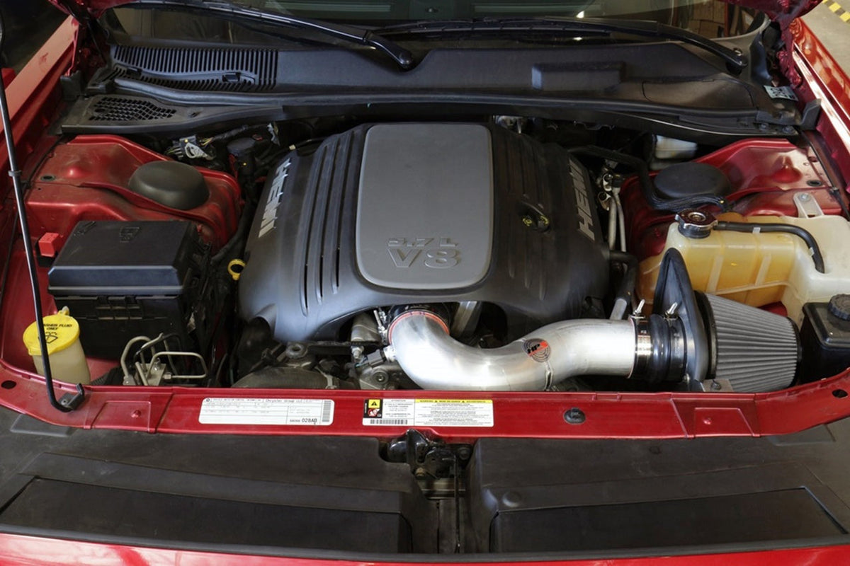 HPS Performance Shortram Air Intake Kit 2005-2010 Chrysler 300C 5.7L V8, Includes Heat Shield, Polish