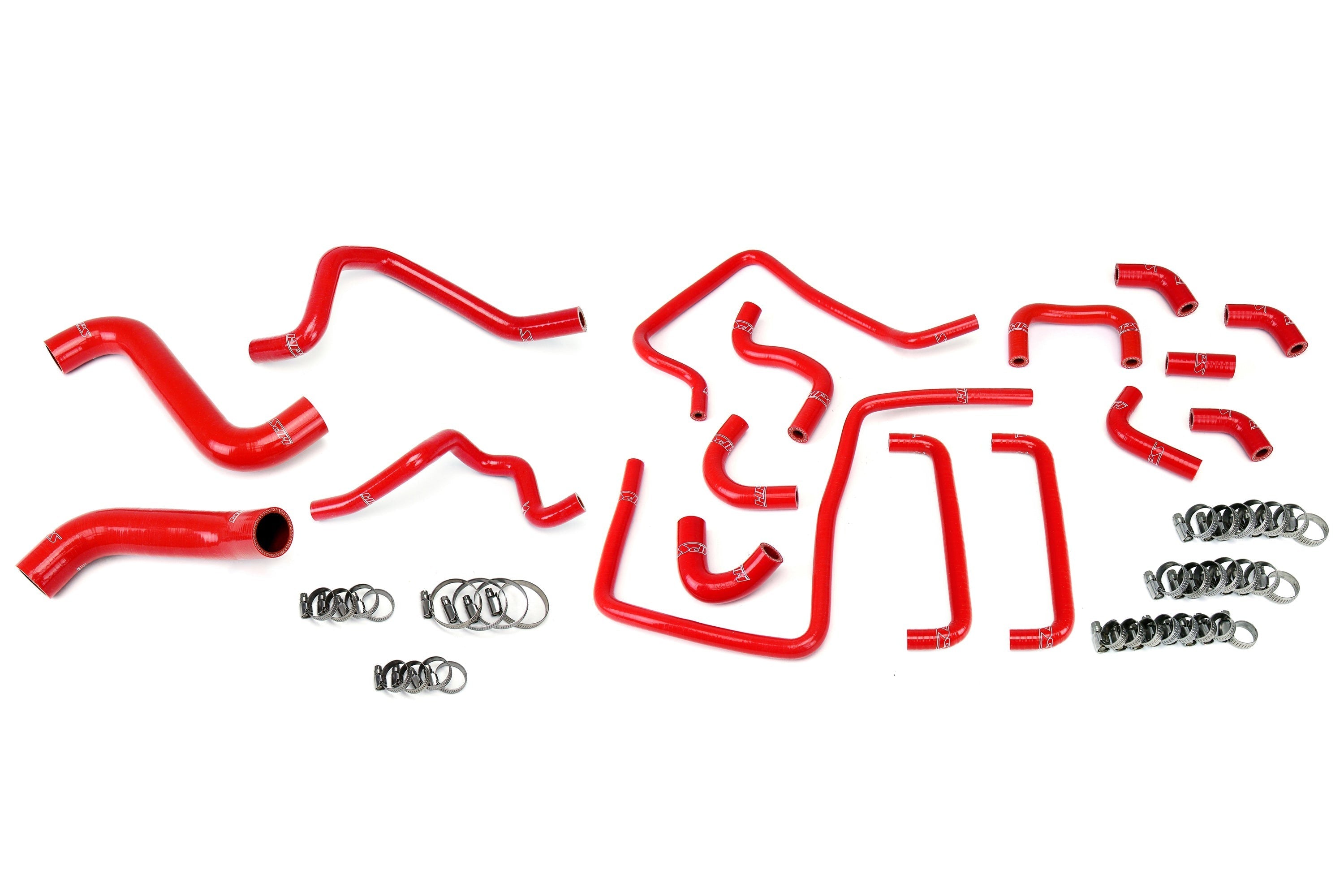 HPS Reinforced Silicone Radiator, Heater and Ancillary Hose Kit Coolant, Subaru 06-07 Impreza WRX 2.5L Turbo, Red