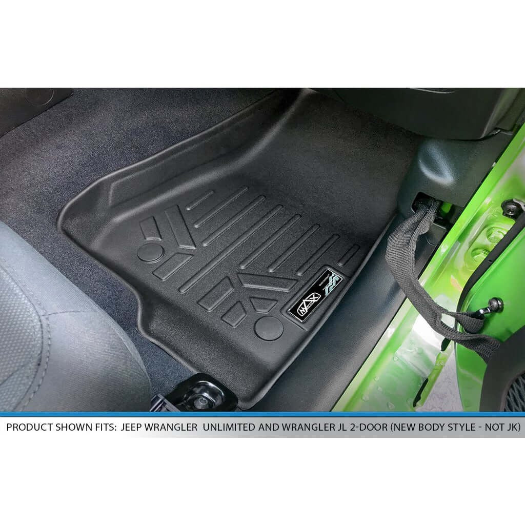 SMARTLINER Floor Liners for 2018-2026 Wrangler JL Unlimited (No Sub and No Flat Load Floor)