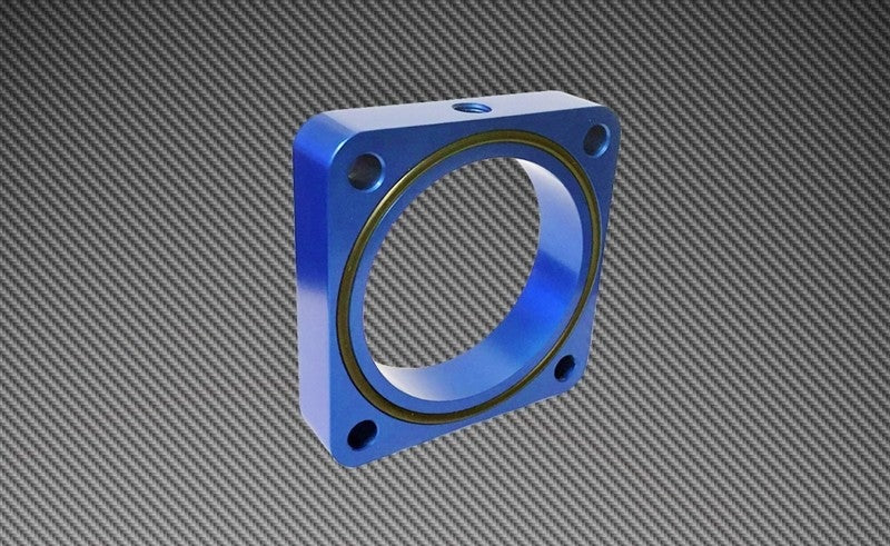 Torque Solution 19mm Throttle Body Spacer Blue - 2013-2021 Scion FR-S / Subaru BRZ / Toyota 86