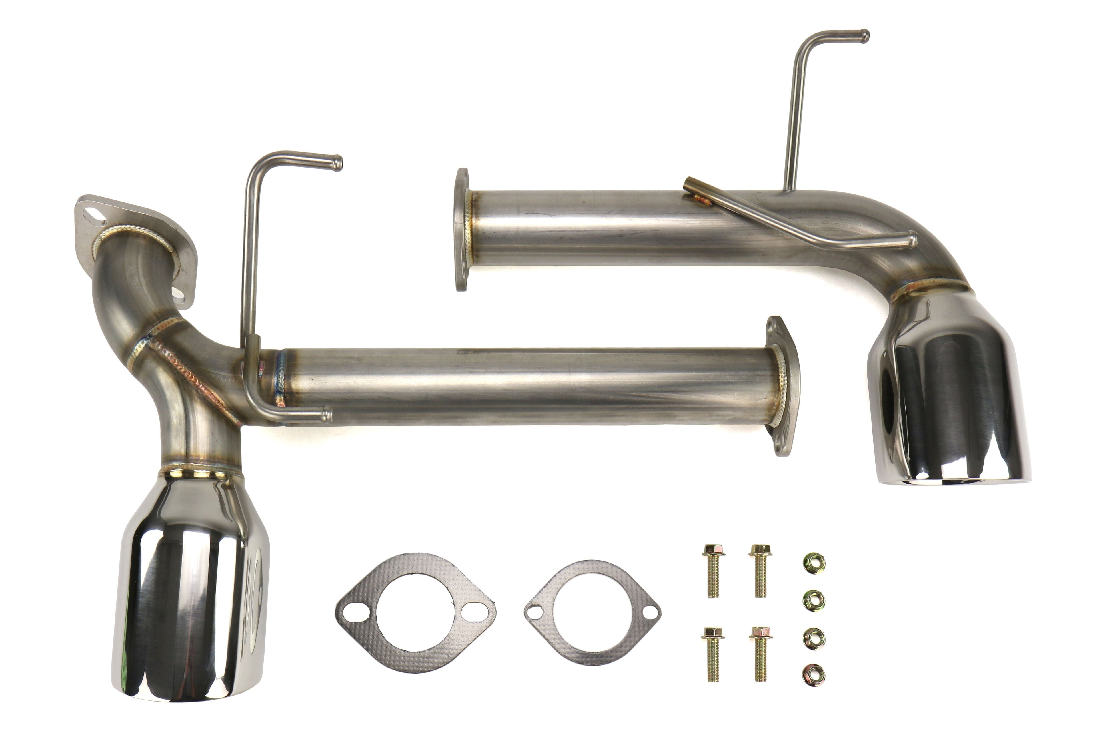 Remark Axle Back Exhaust Muffler Delete w/ Stainless Steel Double Wall Tips - 2013-2016 Scion FR-S / 2013-2016 Subaru BRZ