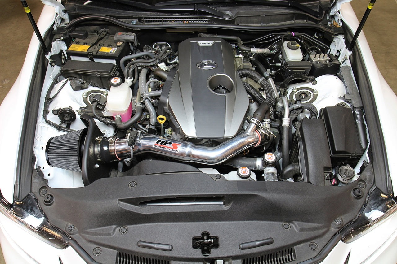 HPS Shortram Air Intake Kit 2018-2025 Lexus RC300 2.0L Turbo, Includes Heat Shield, 827-633