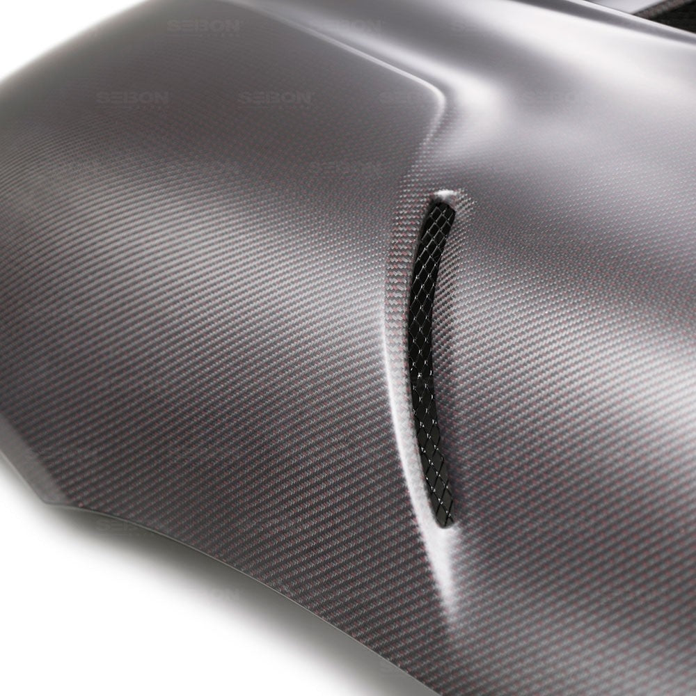 Seibon TS-Style Red Dry Carbon Hood - 2020+ A90 Supra