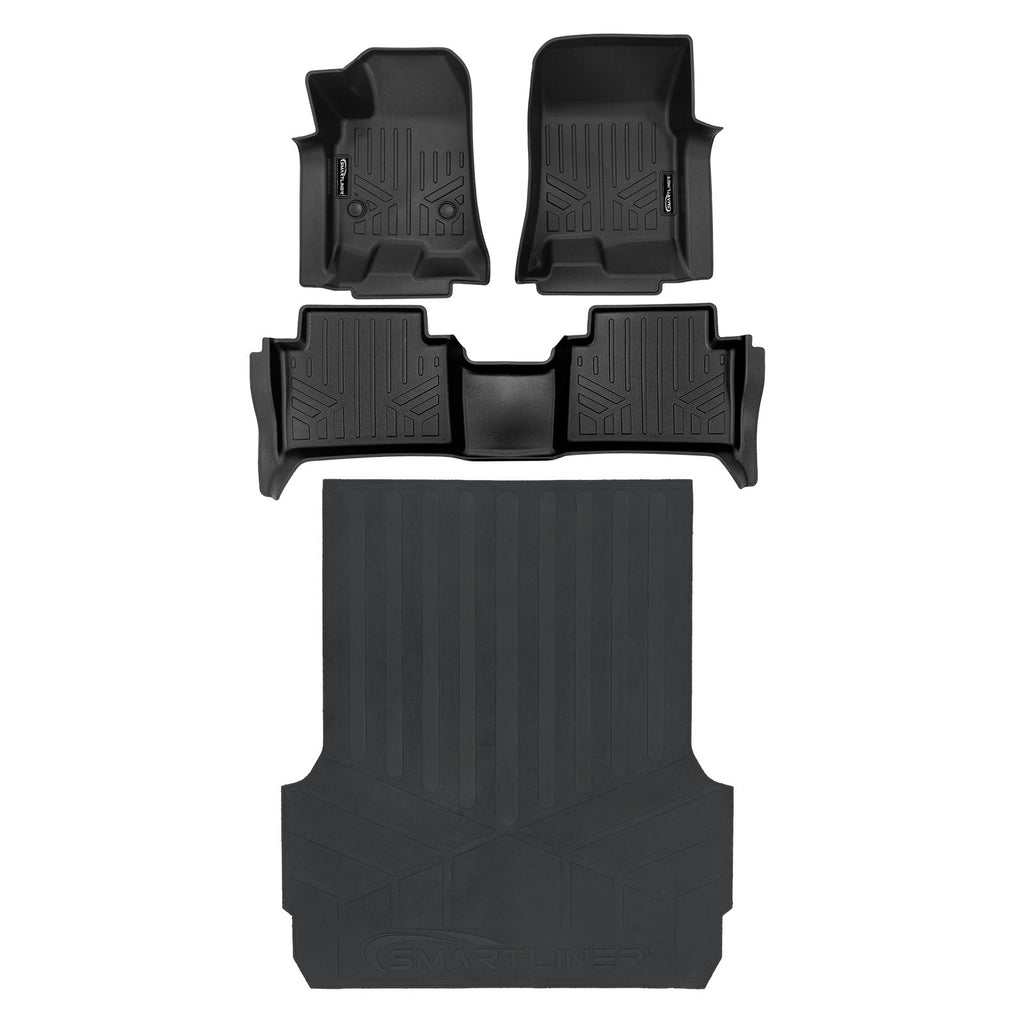 SMARTLINER Floor Liners for 2023-2026 GMC Canyon (Only Fits Crew Cabs | Carpet)