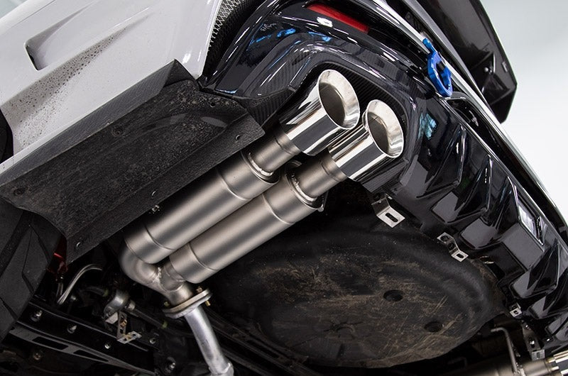 CP-E Austenite Axle Back Quad Mufflers 4in Titan Tips - 2015-2021 Subaru WRX / STI