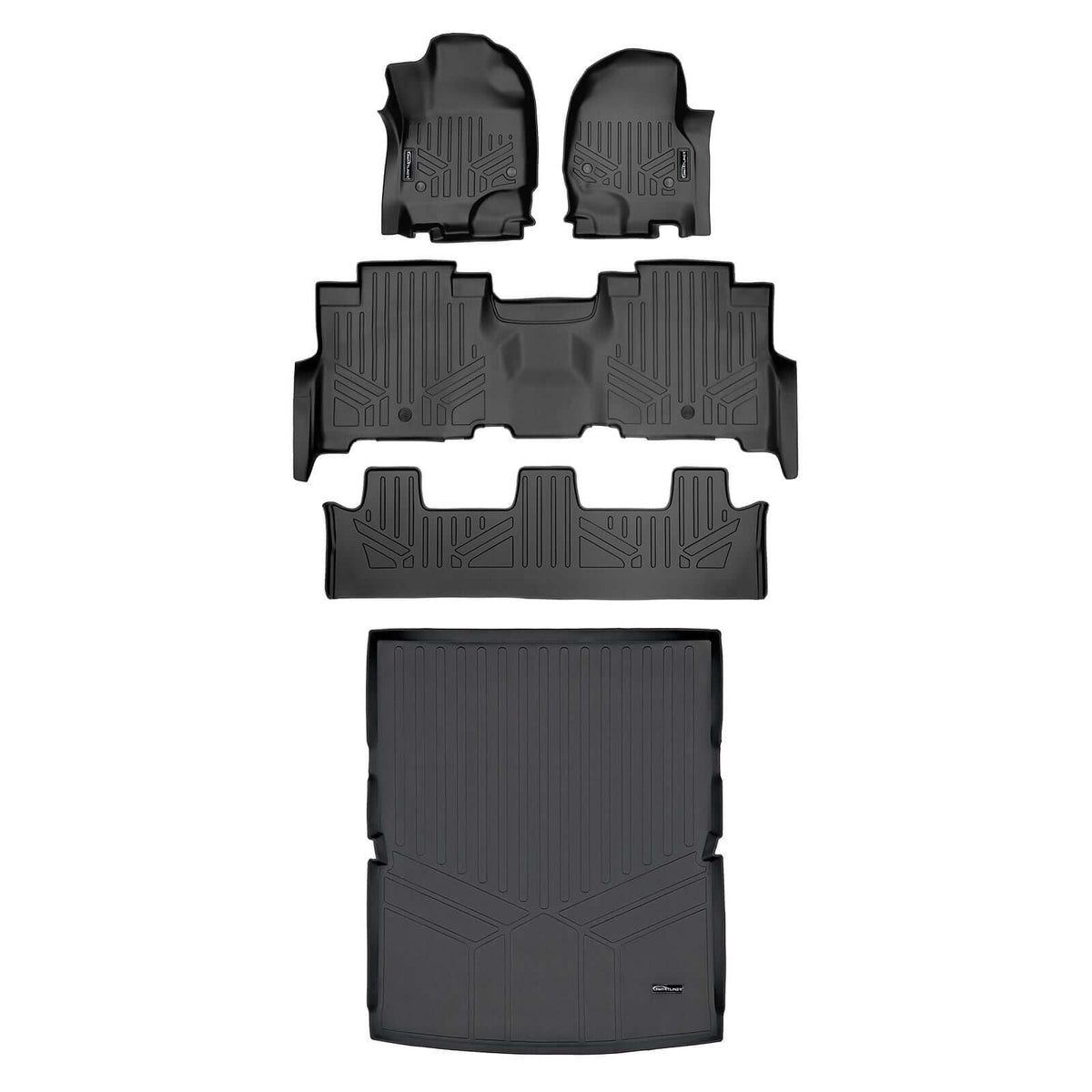 SMARTLINER Floor Liners for 2018-2024 Ford Expedition Max/Lincoln Navigator L ((2nd Row Bench))