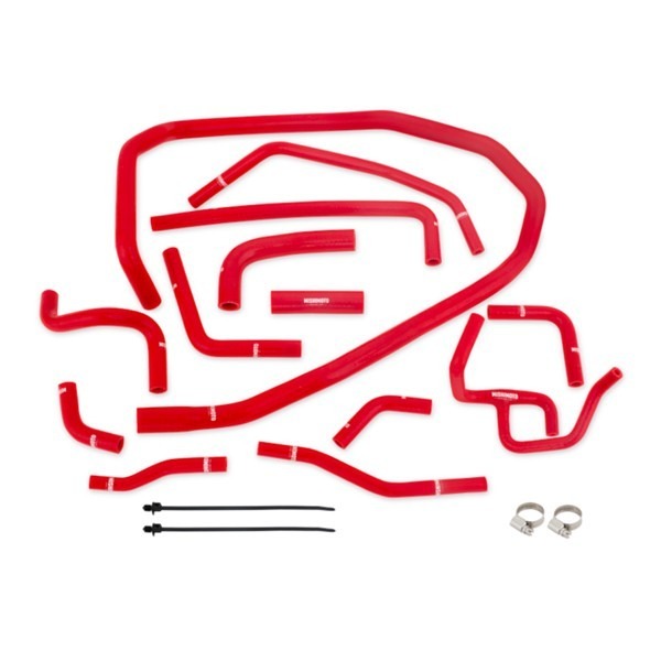 Mishimoto Silicone Ancillary Hose Kit (red, black, or blue) - 2015+ WRX-Red