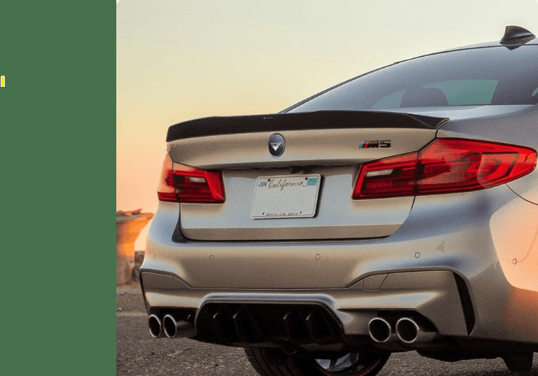 BMW F90 M5 VRS PROGRAM (2017+) VRS Aero Rear Diffuser Carbon Fiber PP 2x2 Glossy