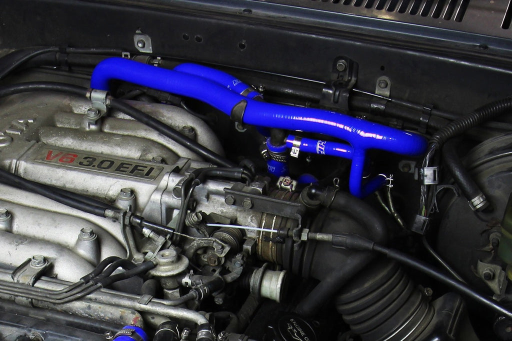 HPS Silicone Heater Coolant Hose Kit Toyota 1990-1991 4Runner 3.0L V6 with Rear Heater Left Hand Drive, 57-2190