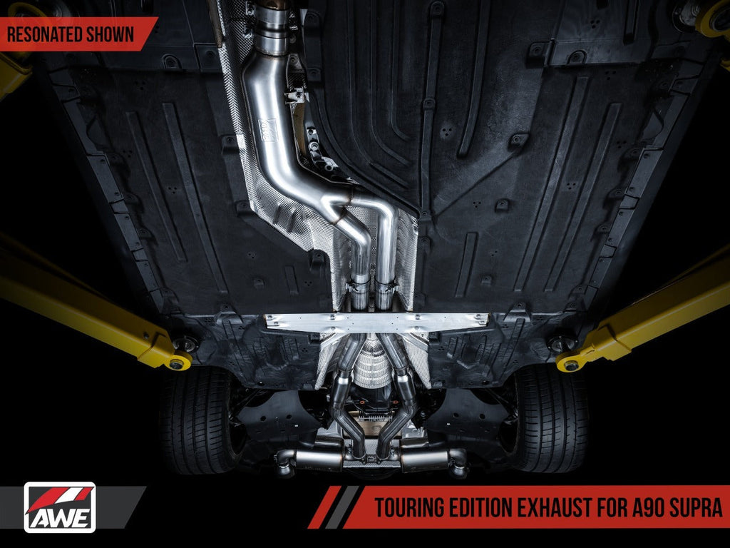 AWE Non-Resonated Touring Edition Exhaust - 2020-2024 Toyota GR Supra