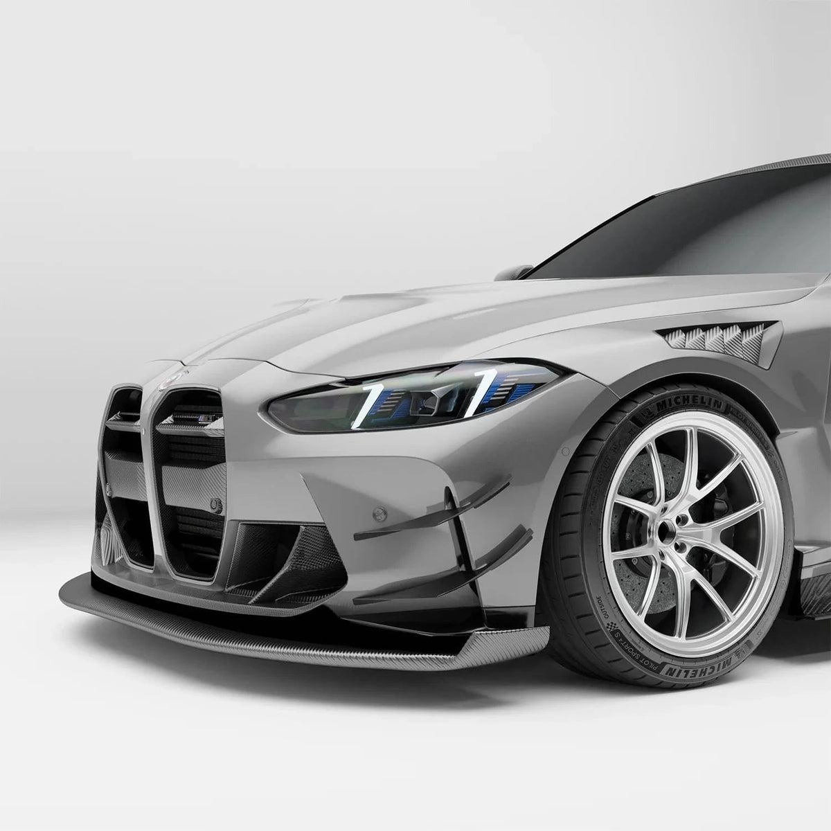 Revozport Carbon Fiber Front Air Dam for BMW G80 G81 M3 G82 G83 M4 2021-2024