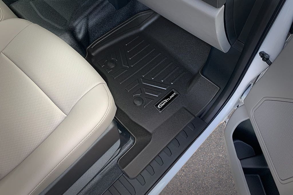 SMARTLINER Floor Liners for 2017-2026 Ford F-250/F-350 Super Crew Cab with Vinyl| (1st Row Bench)| (No OTH)| with Underseat Storage